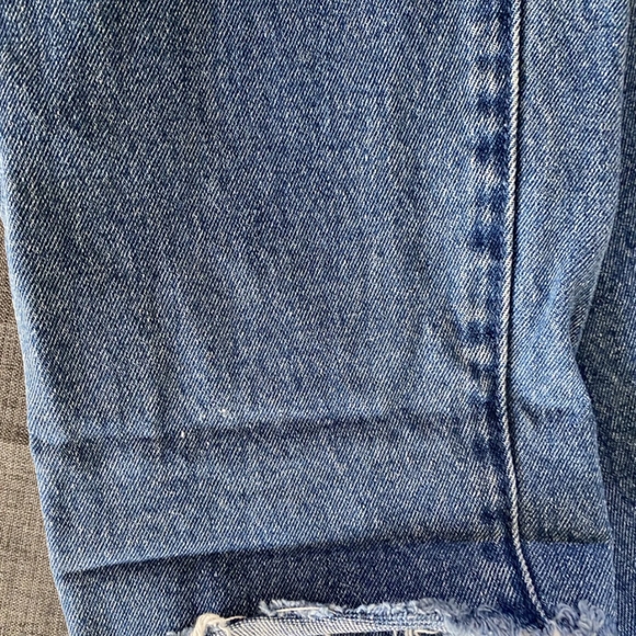 RVCA overalls snap up front size 29 frayed/raw ends - Picture 10 of 12